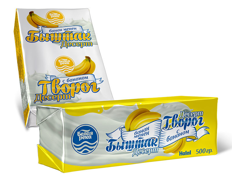 Творог с бананом