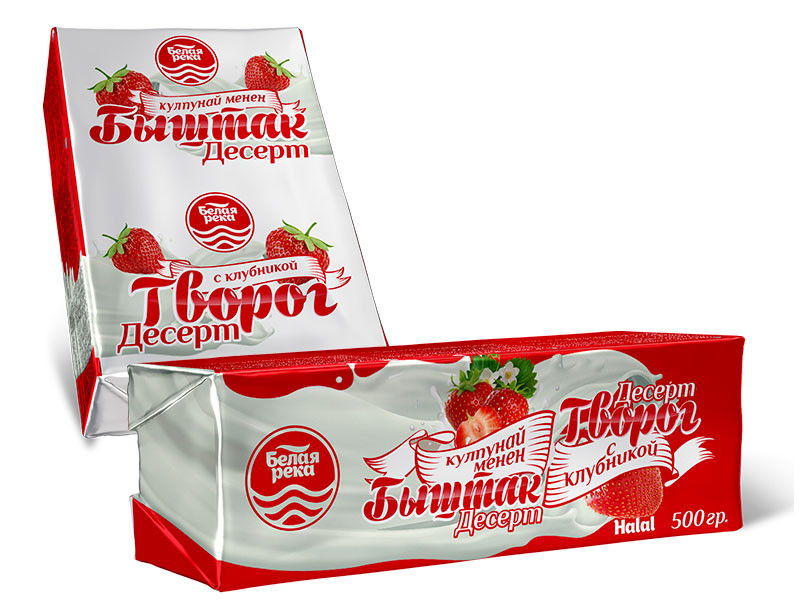 Құлпынай қосылған сүзбе