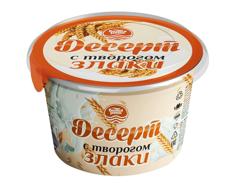 Десерт с творогом злаки