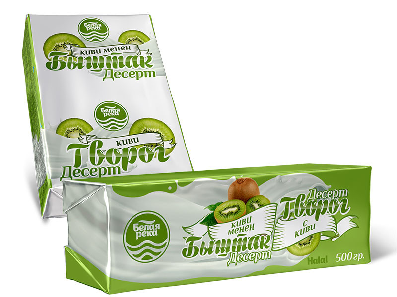 Творог с киви